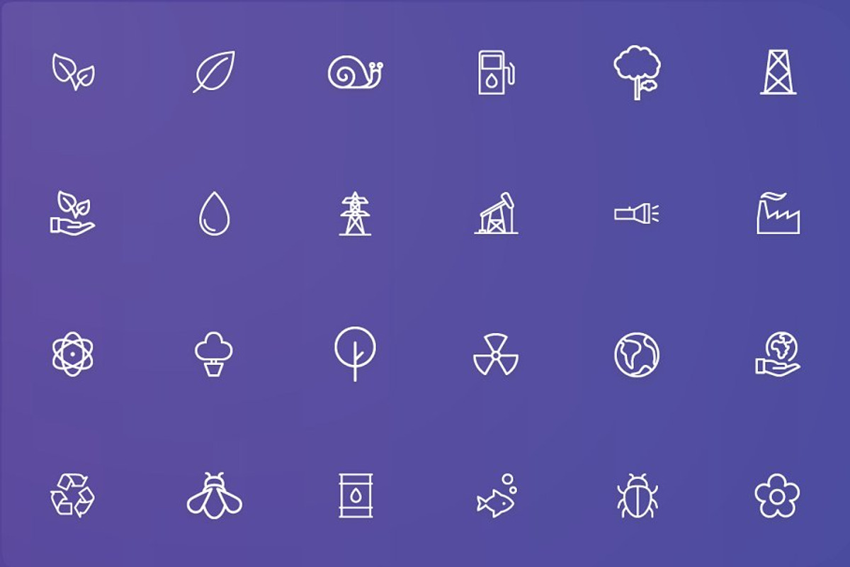 Ecology - Nature and Science Icons, a Solid Icon by FlatLineIcons (Photo 3 of 4)