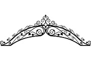 Luxury Vintage Iron Arch Double Gate, an Object Graphic by Creativeshirt (Thumbnail 7 of 12)