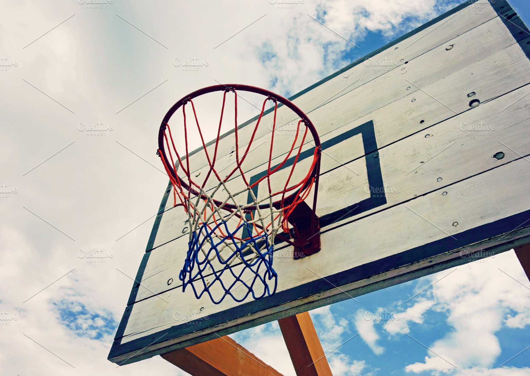 Basketball hoop containing sport, hoop, and basketball