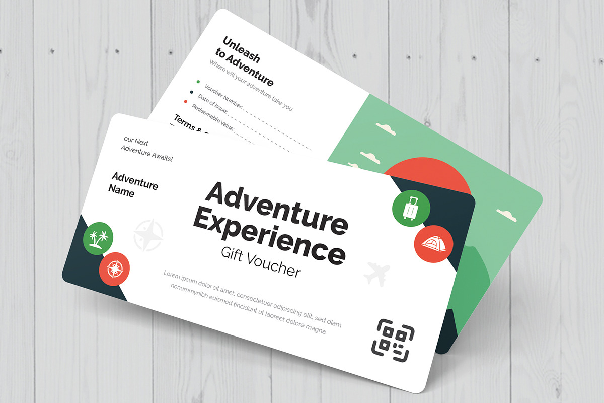 Adventure Experience Gift Voucher, a Card Template by MightyDesign (Photo 3 of 6)