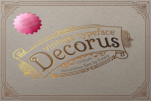 Decorus - Layered Font & Ornaments