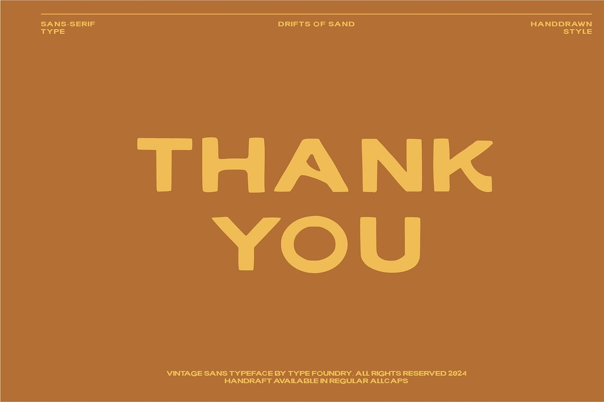 Drifts Of Sand - Retro Vintage Font, a Font by Hanstype.com (Photo 10 of 10)