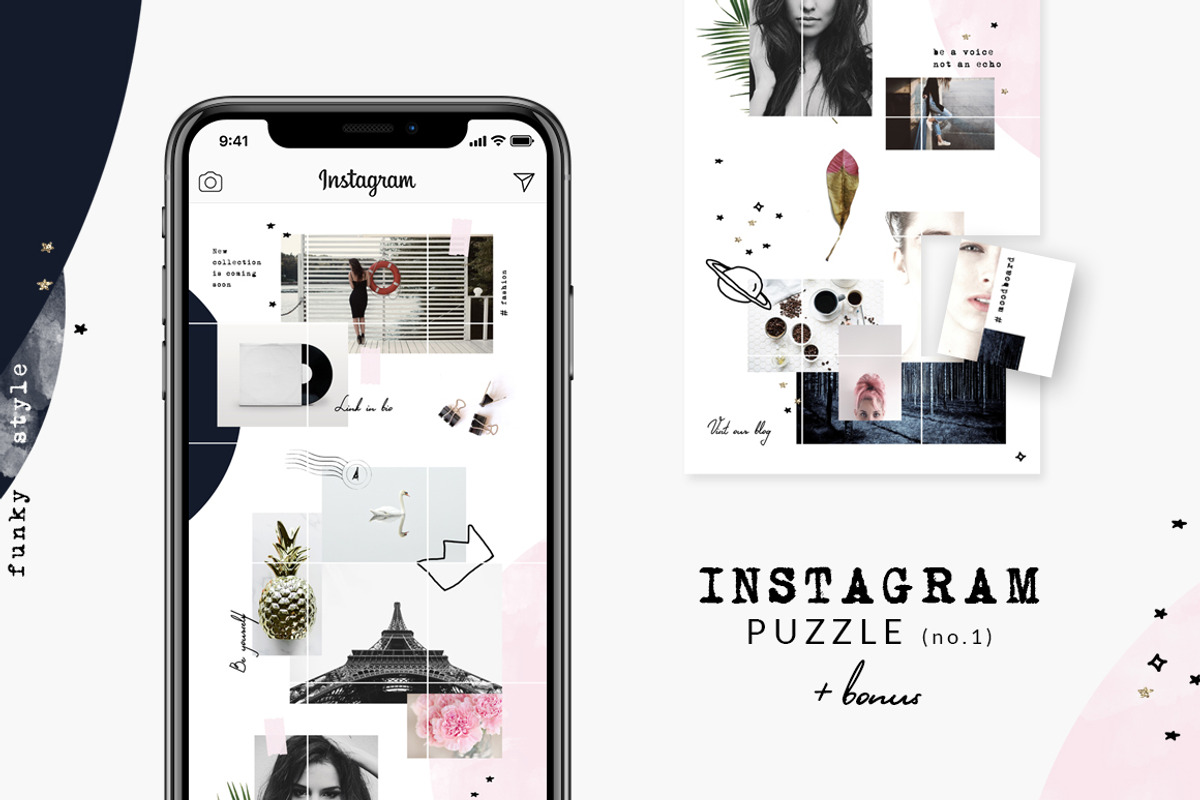 -90%MASSIVE BUNDLE-Instagram puzzles, a Social Media Template by CreativeFolks (Photo 2 of 25)