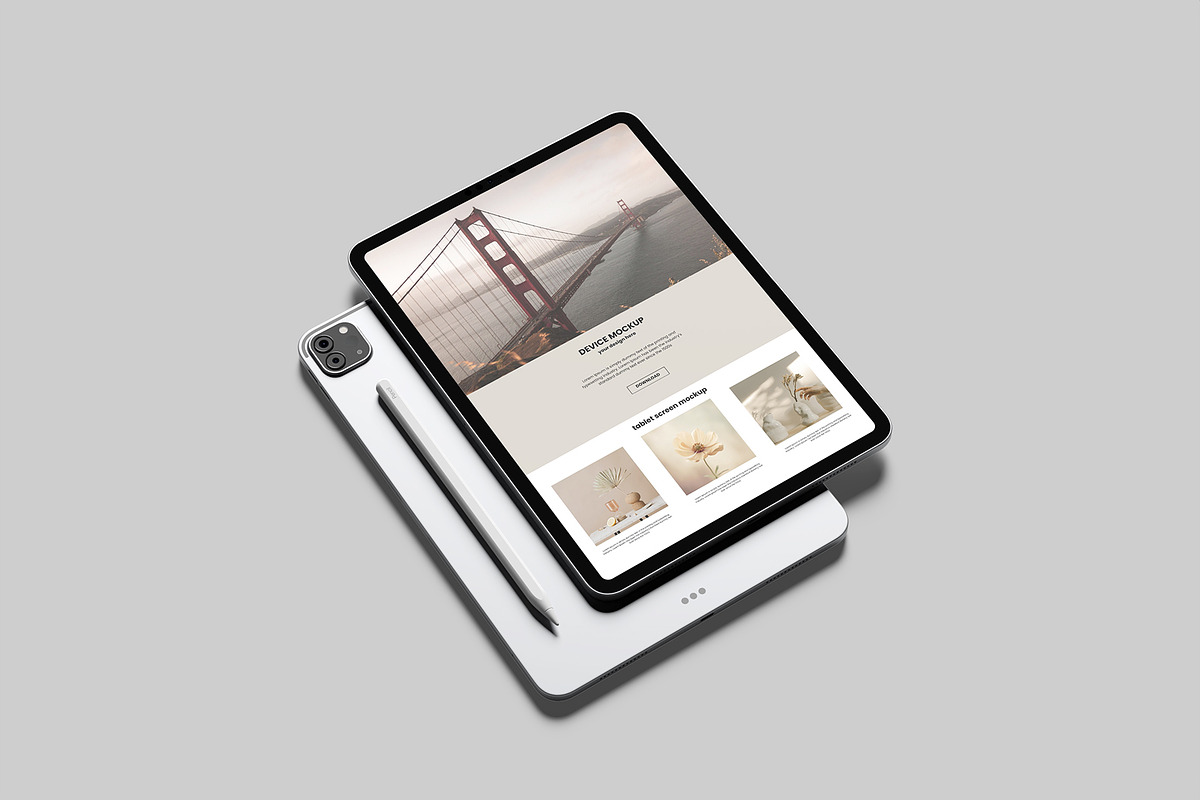 iPad Pro Mockup, an iPad Mockup by Graphiculon (Photo 10 of 11)