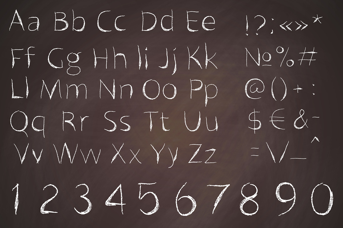 font. a piece of chalk preview 2