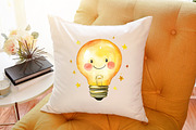 Cute Christmas Watercolor Clipart, an Illustration by Sublimation Artist (Thumbnail 6 of 6)