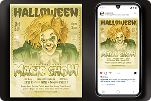 Halloween Magic Show Flyer