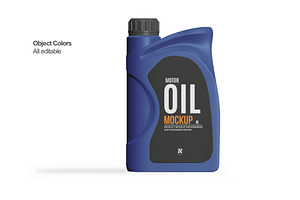 Motor Oil Bottle Mockup