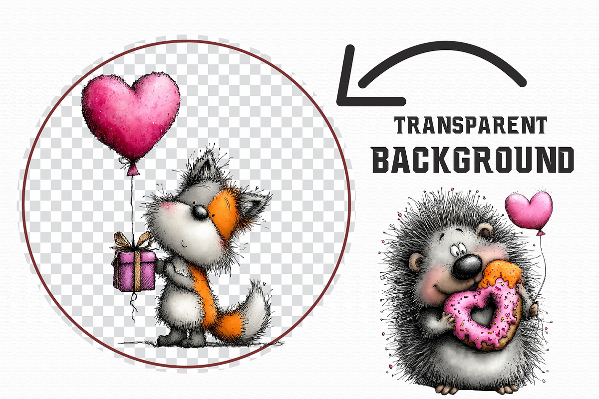Whimsical Valentine Animal Balloons, an Illustration by Libby Wishes (Photo 4 of 6)
