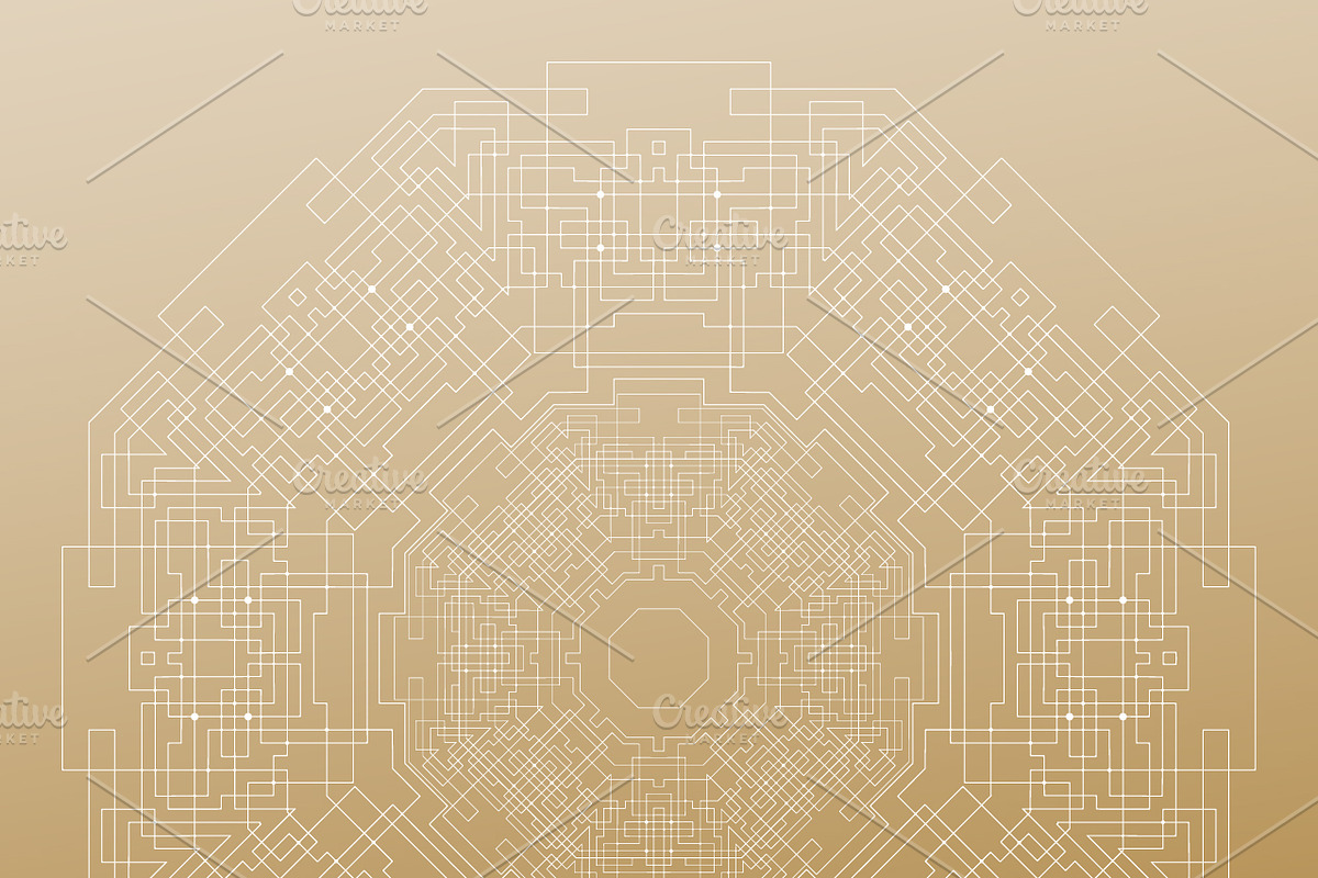 Bundle of 7 golden backgrounds, a Decorative Illustration by VectorShop (Photo 5 of 7)