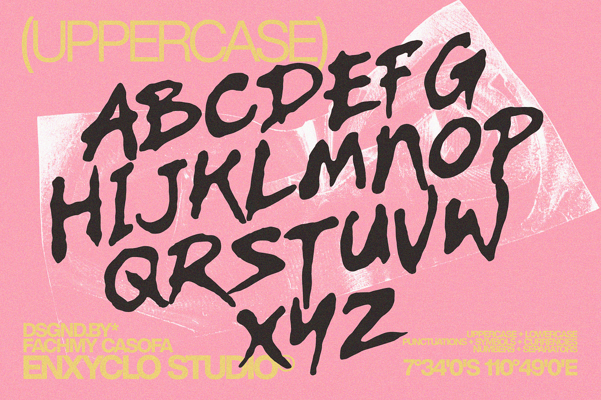 GUMPS OVER — Raw Imperfect Font, a Handwritten Font by Enxyclo Studio (Photo 12 of 14)