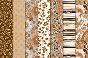 Elegant Earthy Colors Patterns, a Pattern Graphic by Maishop (Thumbnail 3 of 3)