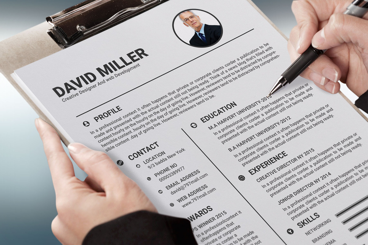 Resume Template | CV + Cover Letter, a Resume Template by designvillage (Photo 4 of 13)