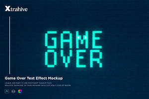 Retro Monitor Game Neon Text Effect, a Background Graphic by Xtrahive