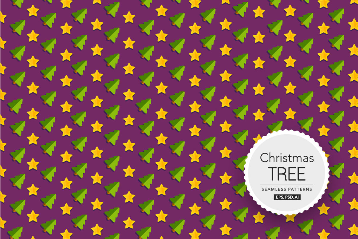 1 Christmas Tree Seamless Patterns, a Pattern Graphic by ToozDesign (Photo 10 of 15)