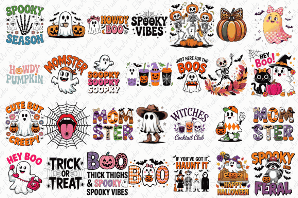 Cute Funny Halloween Sublimation, a Decorative Illustration by Dizzy Art Studio (Photo 2 of 2)