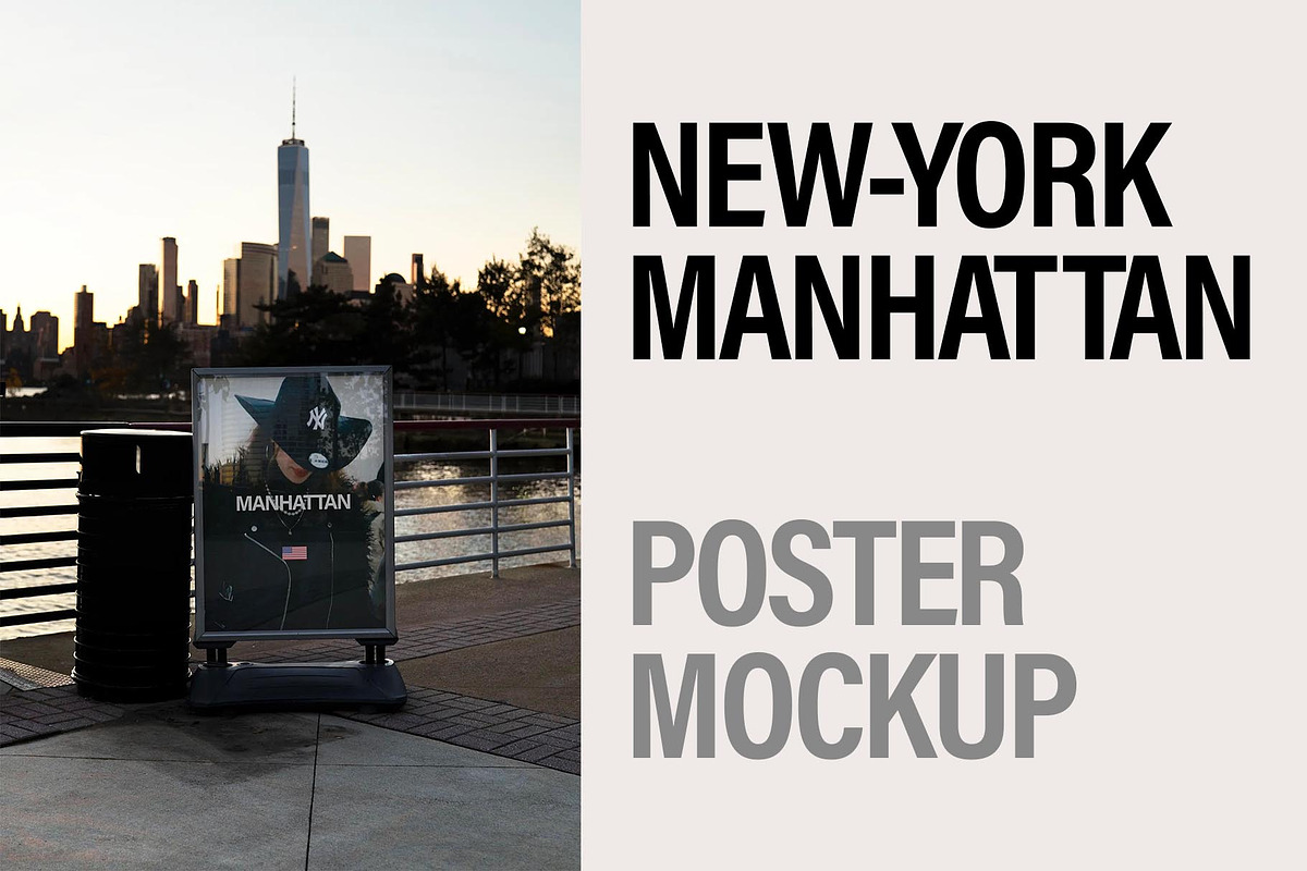 Poster Mockup in Manhattan, New York, an Advertising Mockup by Brandacle Mockups (Photo 1 of 7)