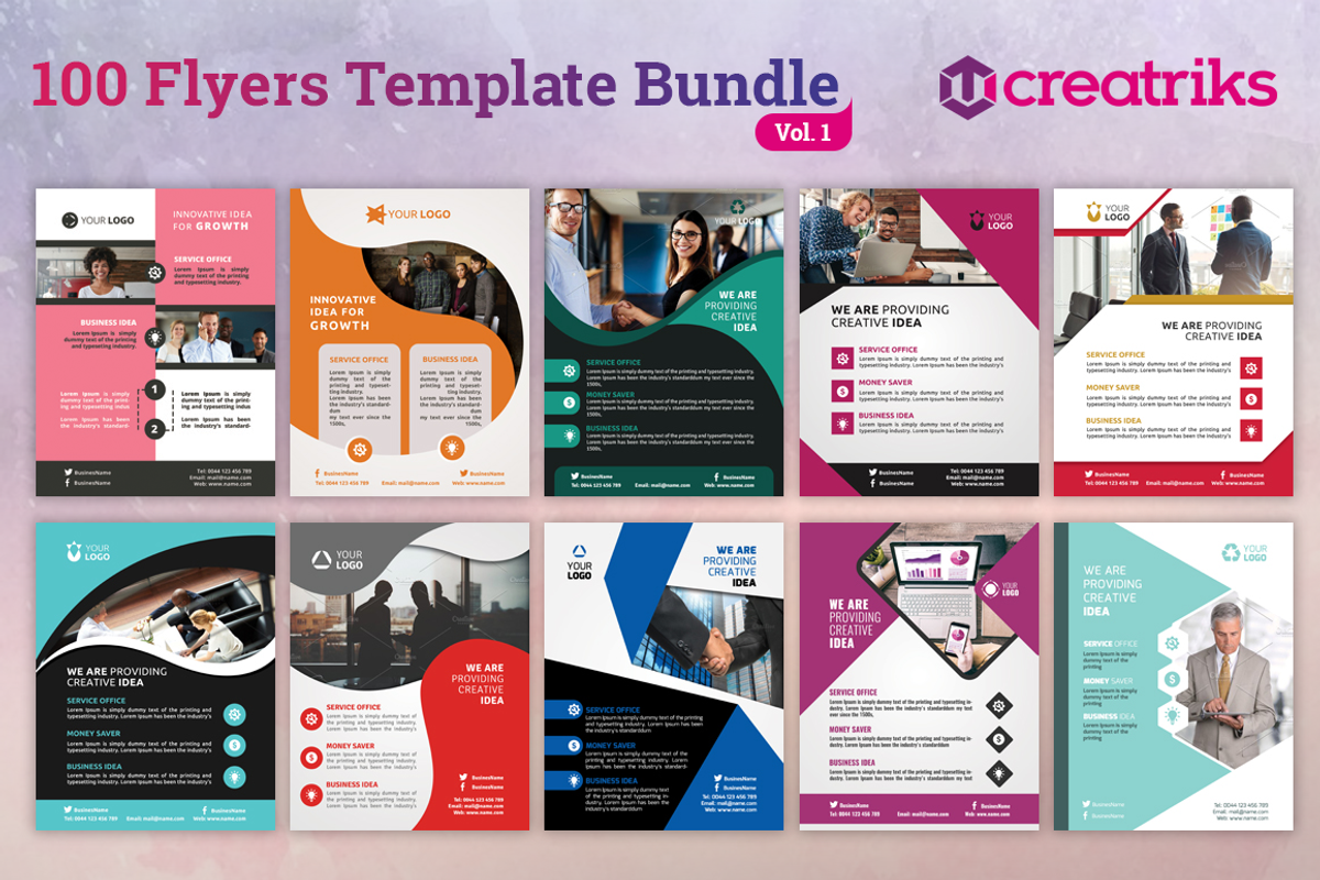100+ Awesome Flyer Templates, a Flyer Template by Creatricks (Photo 2 of 11)