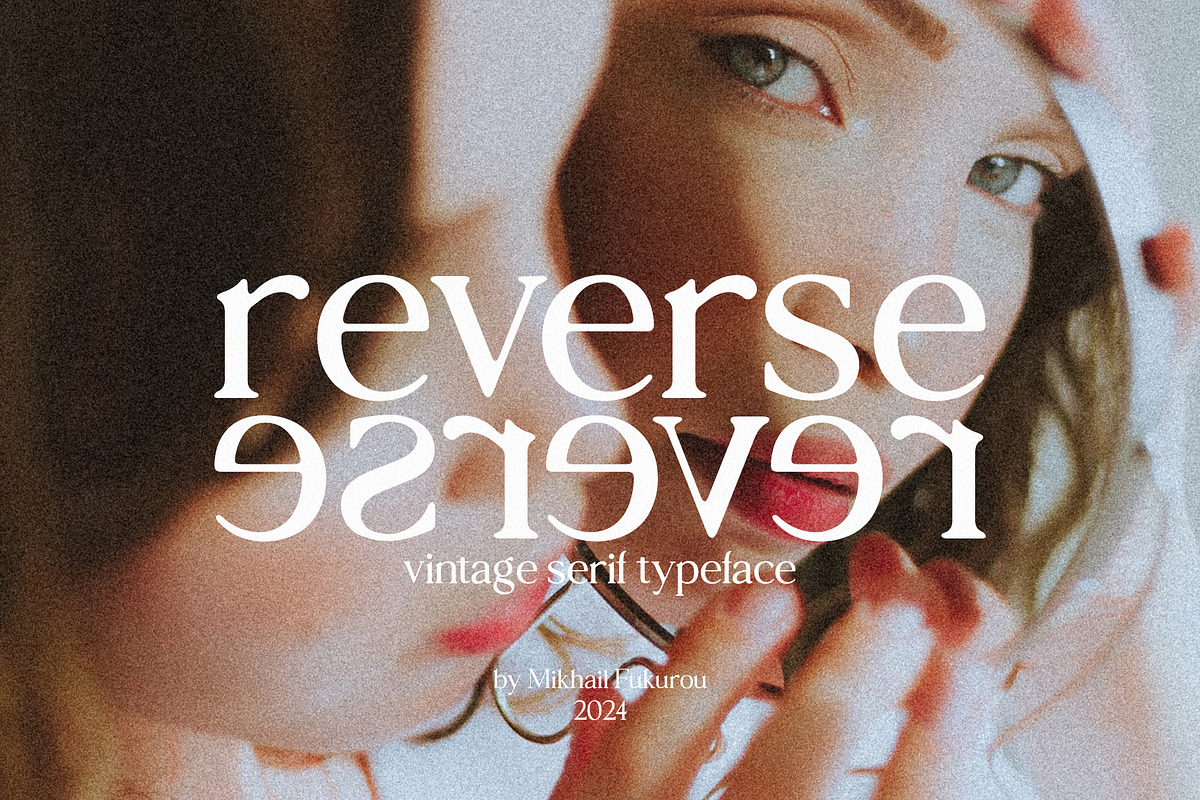 reverse - vintage serif typeface, a Serif Font by Mikhail Fukurou (Photo 1 of 8)