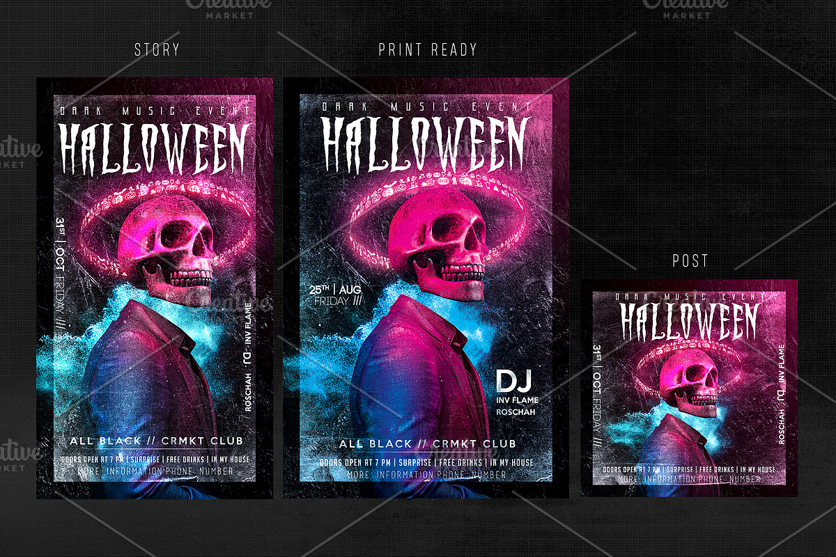 Halloween Flyer Template, a Flyer Template by Basez Flyers (Photo 4 of 6)