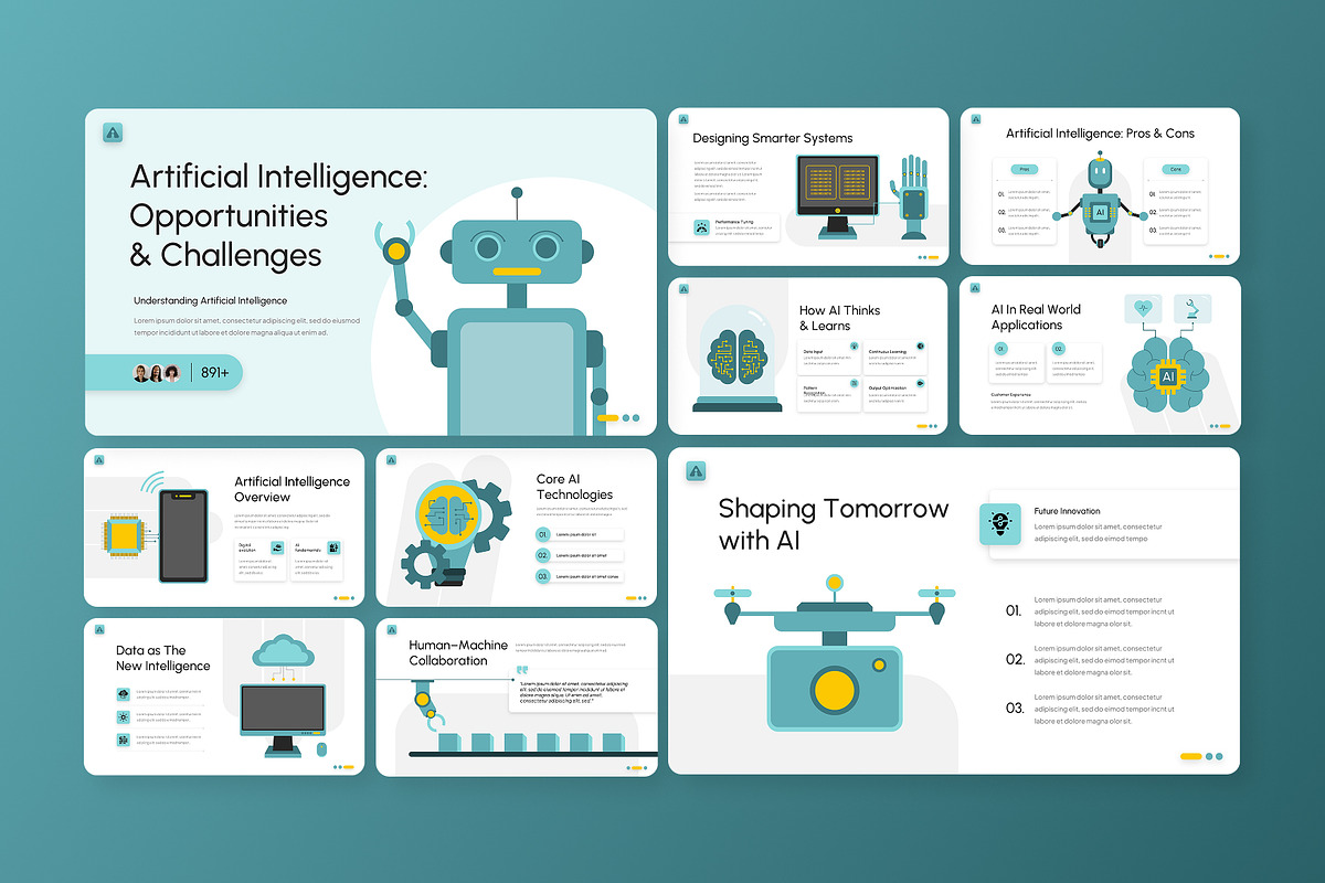 Artificial Intelligence PowerPoint, a Presentation Template by Antstheme (Photo 3 of 4)