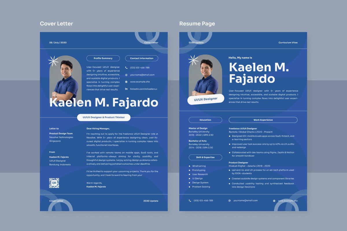Stylish CV for Modern Designers preview 2