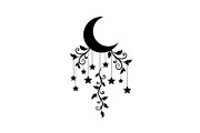 Moon Hanging Silhouette Bundle, an Illustration by Gaye Art (Thumbnail 5 of 31)