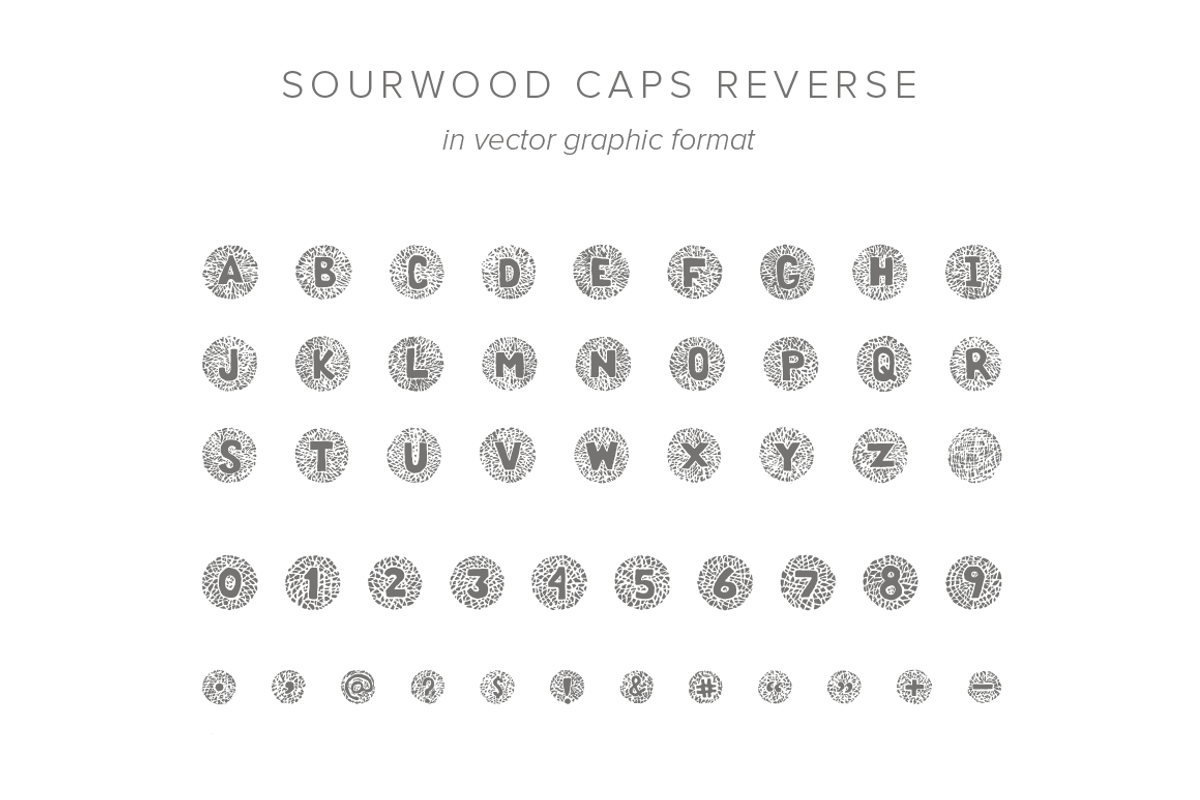 Sourwood: woodcut font family, a Font by Rachel Ortiz (Photo 10 of 11)