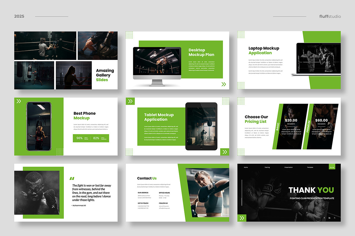 Boxing & Fighting Sports Powerpoint