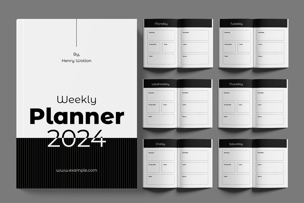 Weekly Planner Design, a Stationery Template by ContestDesign (Photo 1 of 3)