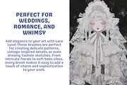 Procreate Lace Brushes, a Brush Add-On by Cozy Brushery (Thumbnail 2 of 7)