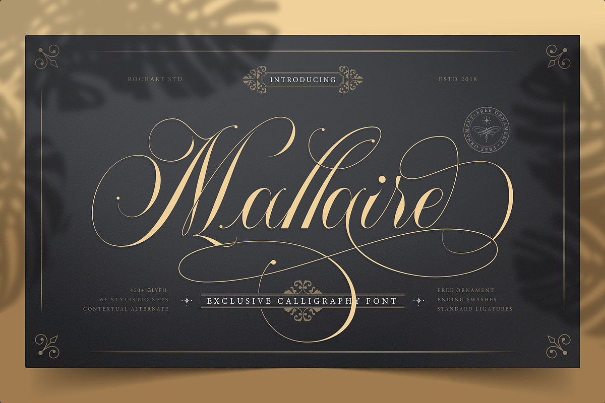 Valentine Exclusive Font || Mallaire, a Script Font by Rochart (Photo 1 of 18)