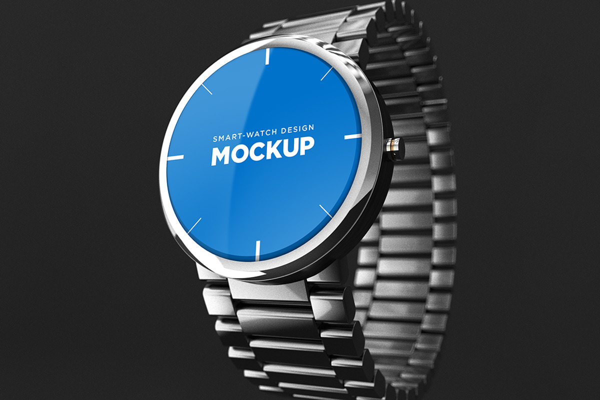 Smart-watch Design Mockup, an Android Mockup by illustrated (Photo 4 of 5)