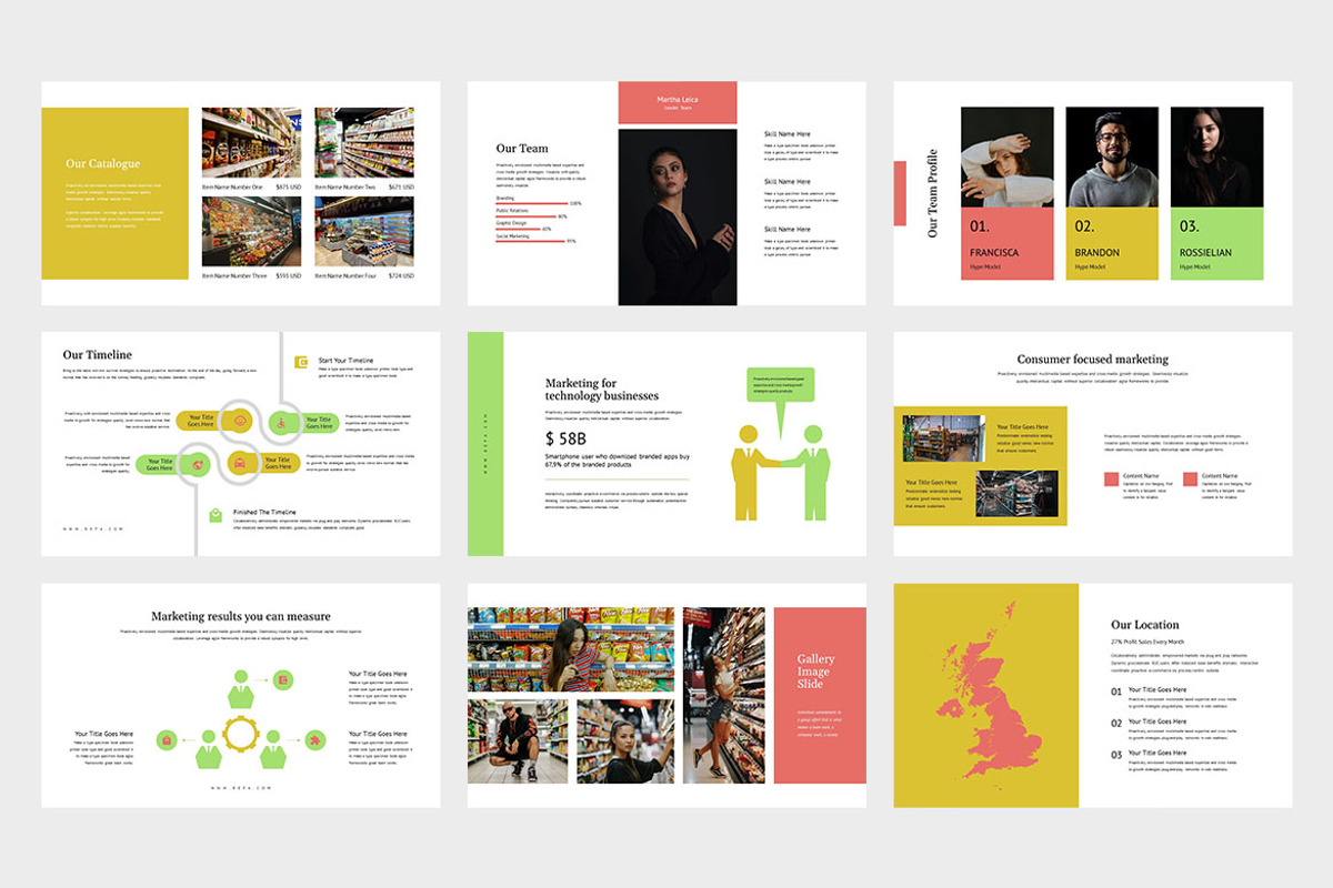 Refa : Food Retail Google Slides, a Presentation Template by Punkl Camp (Photo 4 of 9)