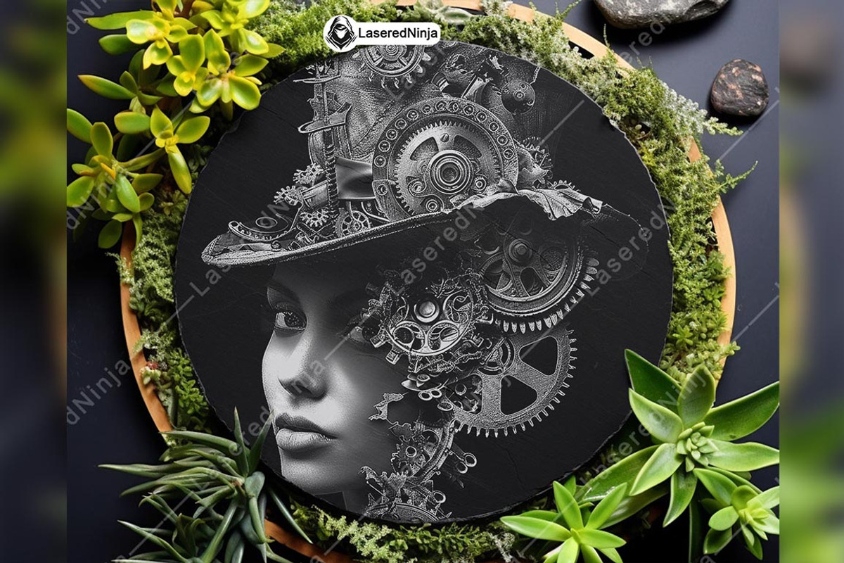 Steampunk Top Hat Mechanical Gears, a Background Graphic by LaseredNinja (Photo 7 of 7)