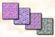 Blushing Hearts & Bows Seamless Patt, an Illustration by RobertsArt (Thumbnail 3 of 4)