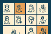 Vintage God Vector Illustration, a Person Illustration by Creative Stall (Thumbnail 6 of 8)