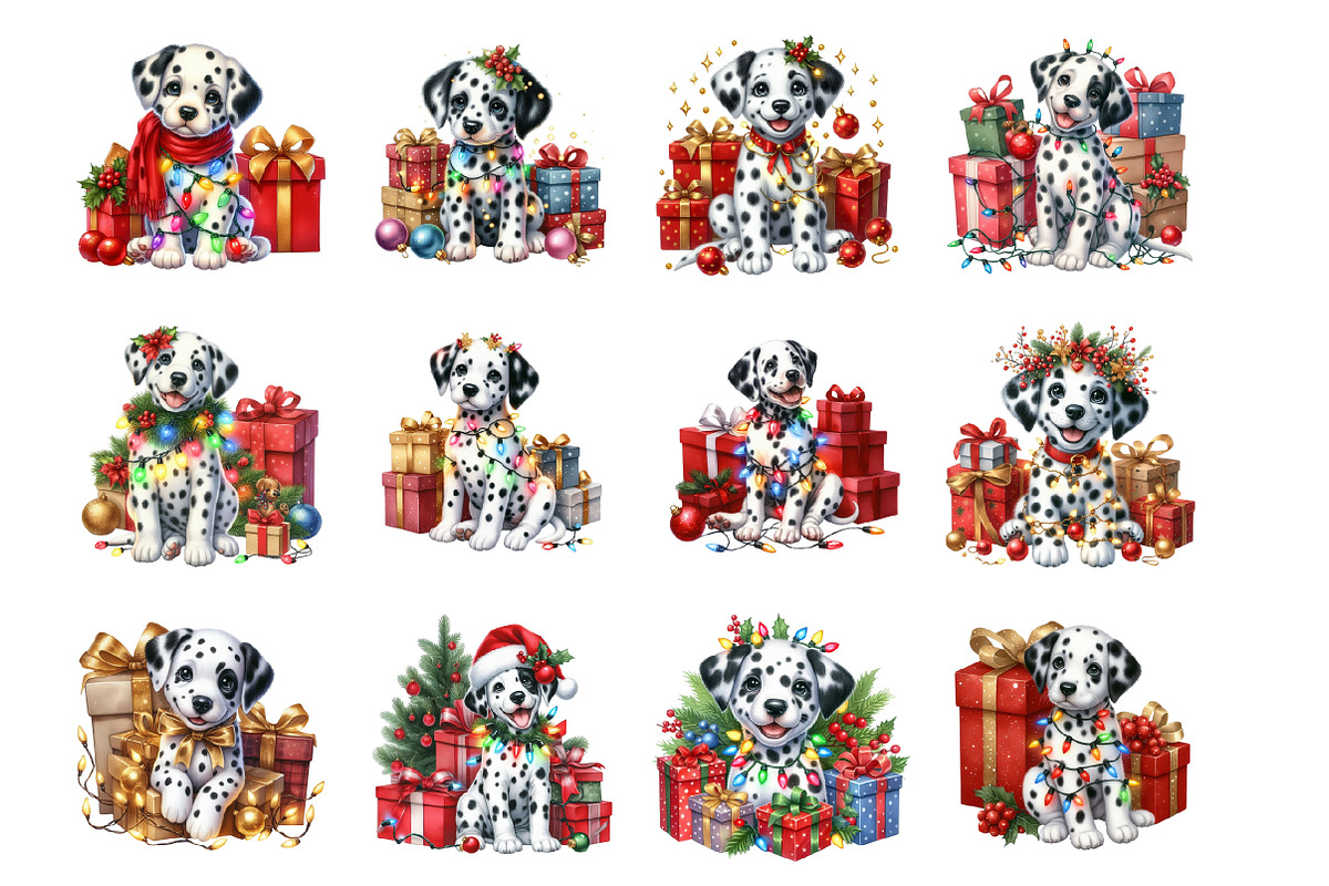 Funny Christmas Animals, an Illustration by Design Market (Photo 3 of 3)