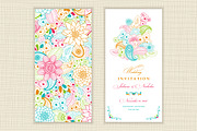 Set of Invitation and patterns, a Card Template by NataLito (Thumbnail 5 of 7)