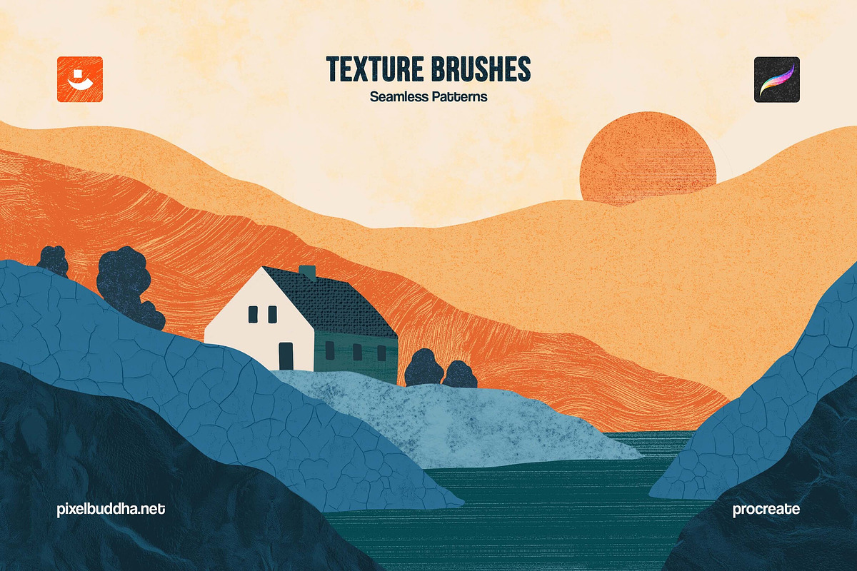 Procreate Texture Brushes, a Brush Add-On by pixelbuddha.net (Photo 6 of 7)