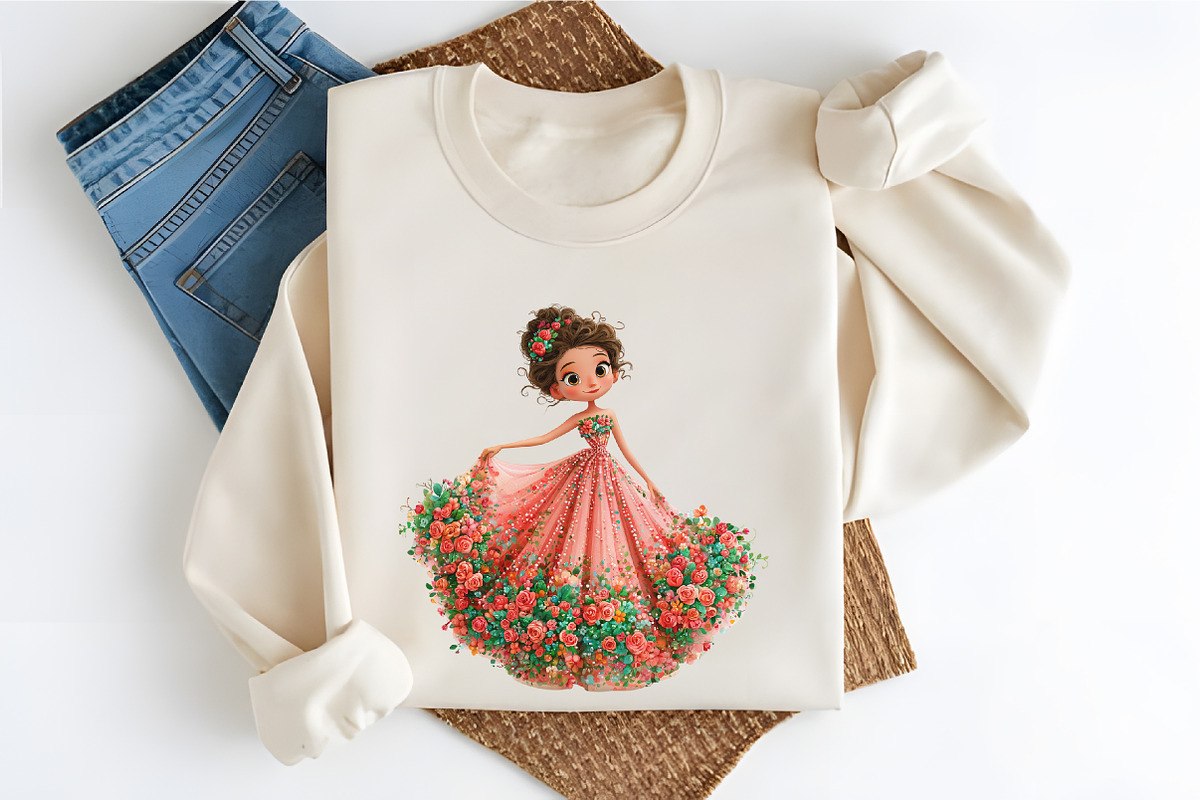 Whimsical Elegant Girl Watercolor, a Seasonal Illustration by RobertsArt (Photo 6 of 7)