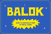 Balok Display Font, a Sans Serif Font by Pokal Studio (Thumbnail 1 of 9)