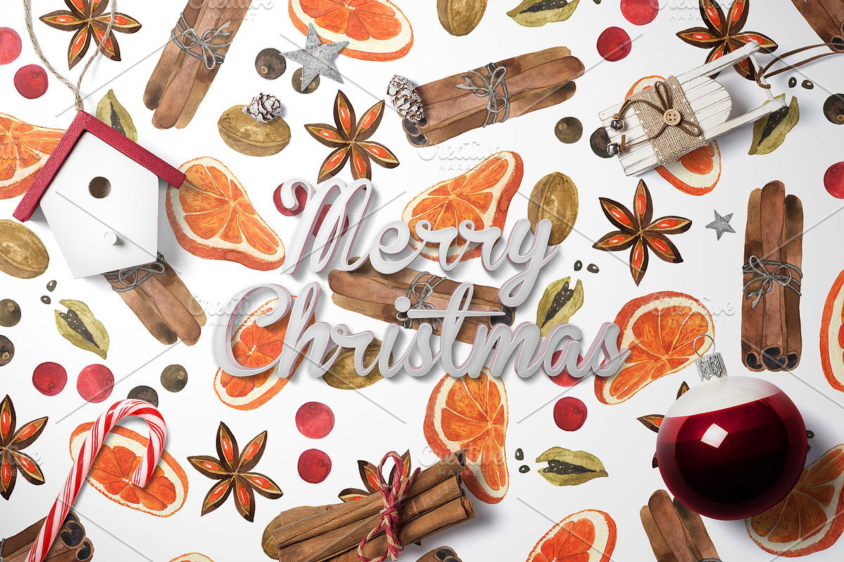 Christmas drink collection, a Food Illustration by Watercolor & sketches (Photo 8 of 8)