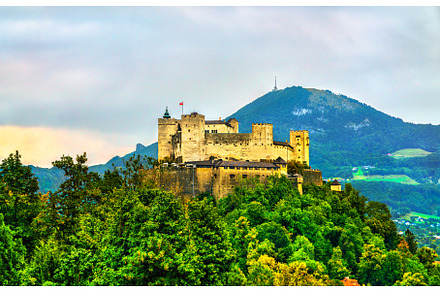 Hohensalzburg Fortress in Salzburg, an Architecture Photo by Leonid Andronov