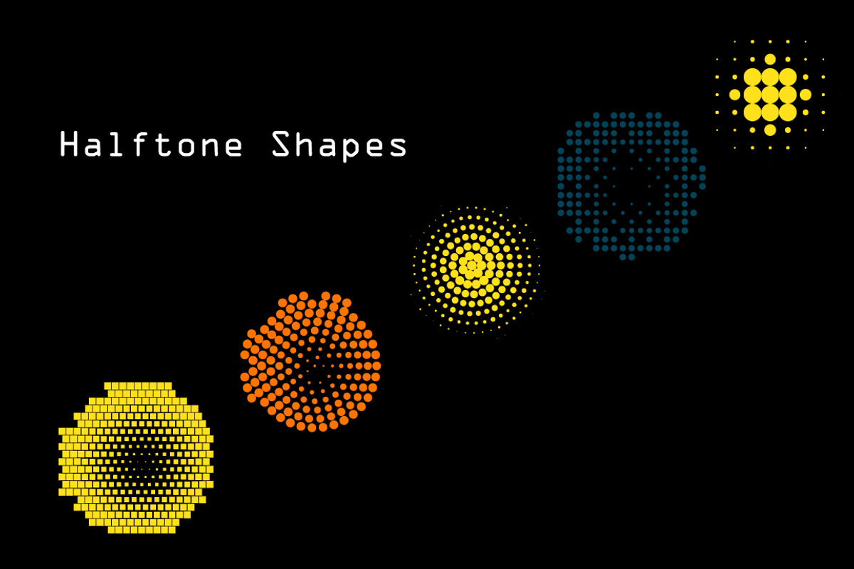 16 Halftone Shapes, an Object Graphic by Everything for 6$ (Photo 2 of 3)