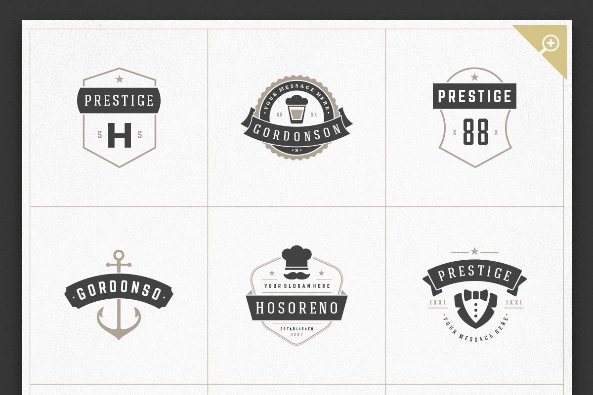 1000 Logos and Badges Bundle, a Branding & Logo Template by Vasya Kobelev (Photo 31 of 39)