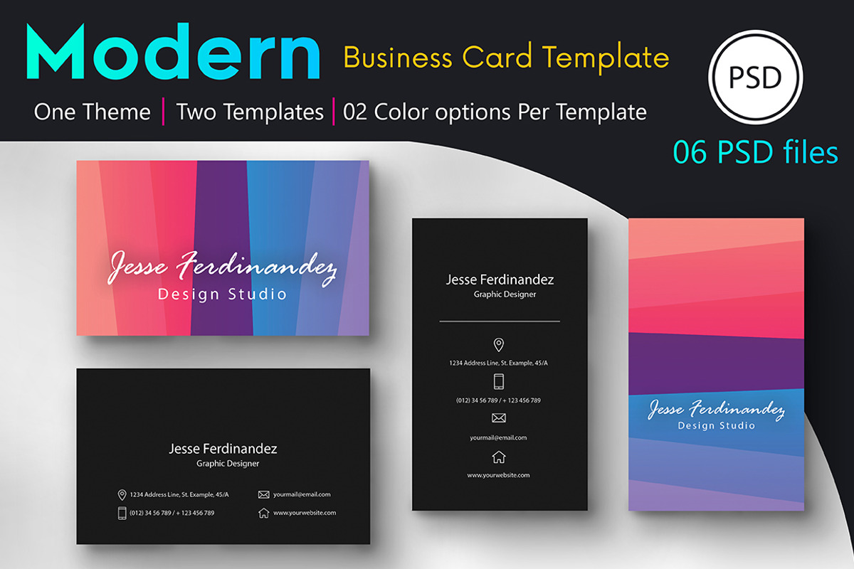 Artistic Business Card Bundle, a Business Card Template by M6 Gallery (Photo 4 of 18)
