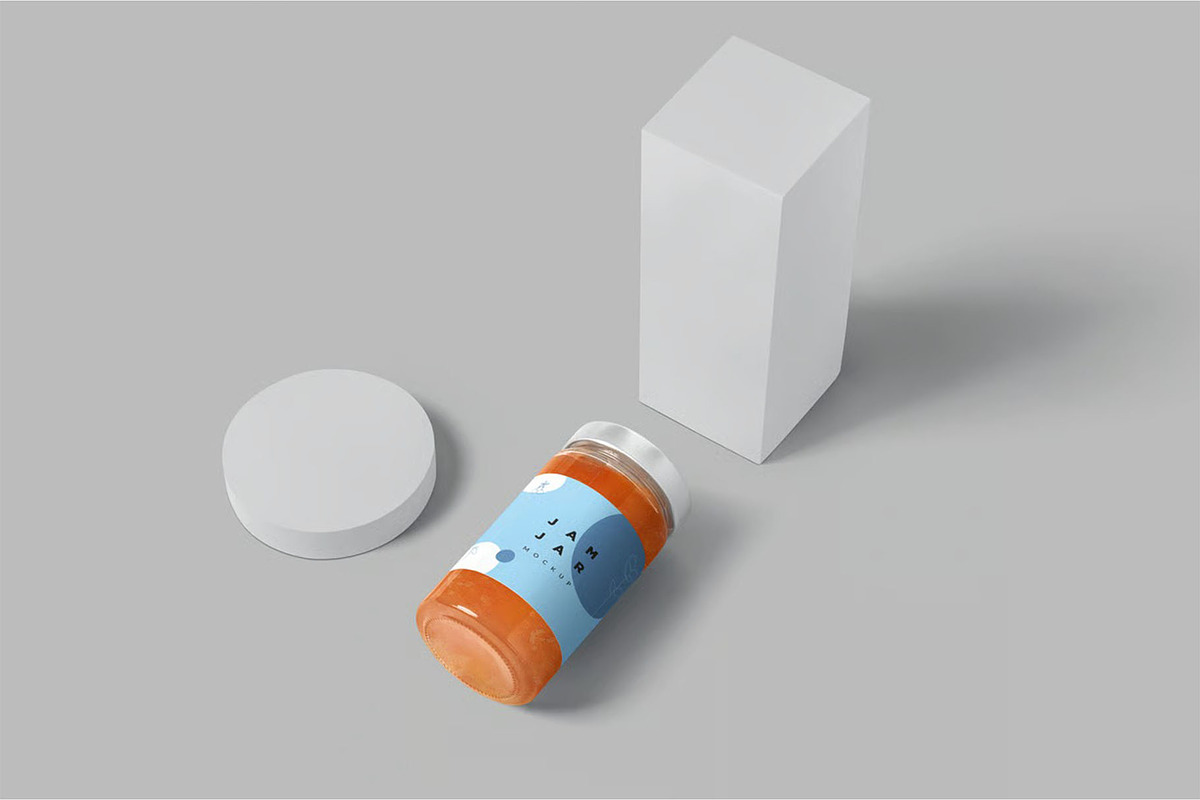 6 Jam Jar Mockups, a Product Mockup by megostudi0 (Photo 3 of 8)