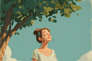 Motivational Focus on the Good, a Decorative Illustration by Virgo Studio