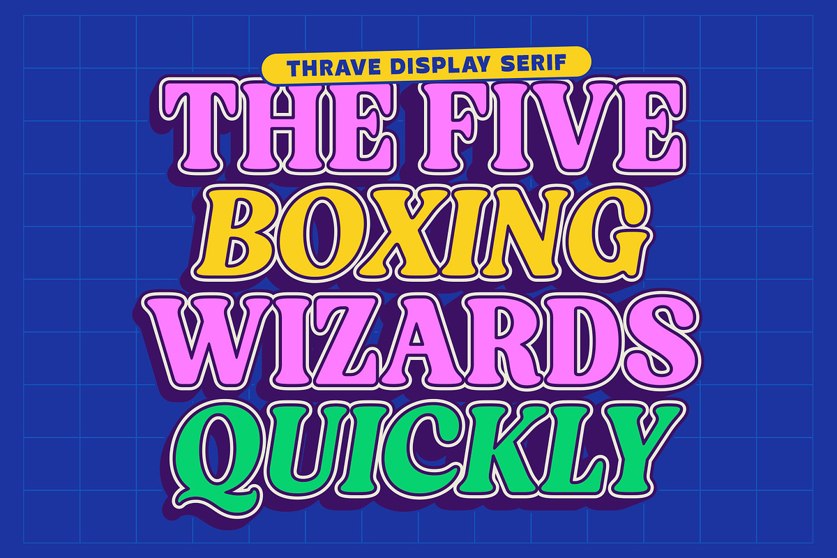 TNSC Thrave - Display Pop Serif, a Serif Font by The Native Saint Club (Photo 3 of 13)